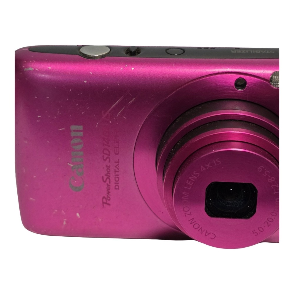 Canon PowerShot SD1400 IS 14.1MP Digital ELPH Camera Pink w/4x Zoom - Picture 5 of 16